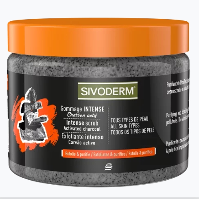Cr&egrave;me gommante SIVODERM CHARBON - 100 ml