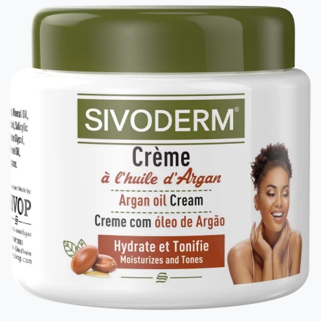 Cr�me hydratante SIVODERM (? l'huile d'Argan) - 180 ml