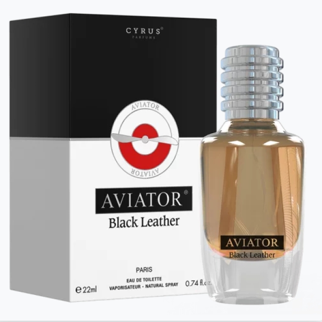 PARFUM pour homme AVIATOR (Black Leather) - 22 ml