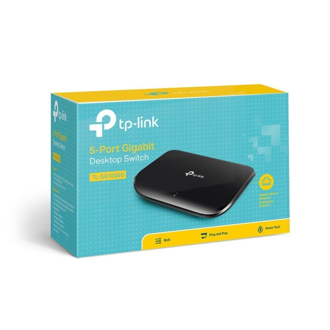 TP-Link Switch de bureau 5 ports Gigabit - TL-SG1005D