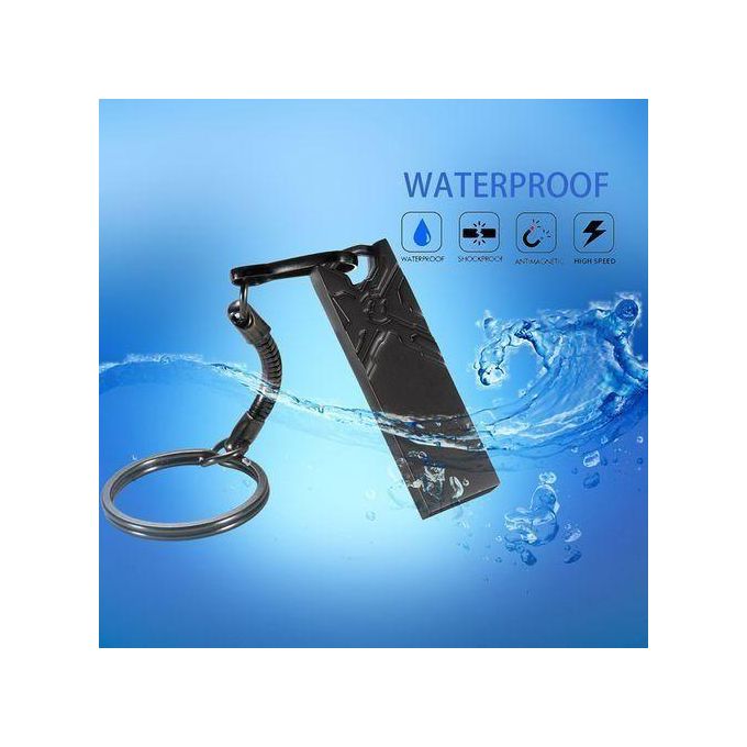 GUEETON Clé USB OTG en métal 128 Go étanche avec embossage 3D