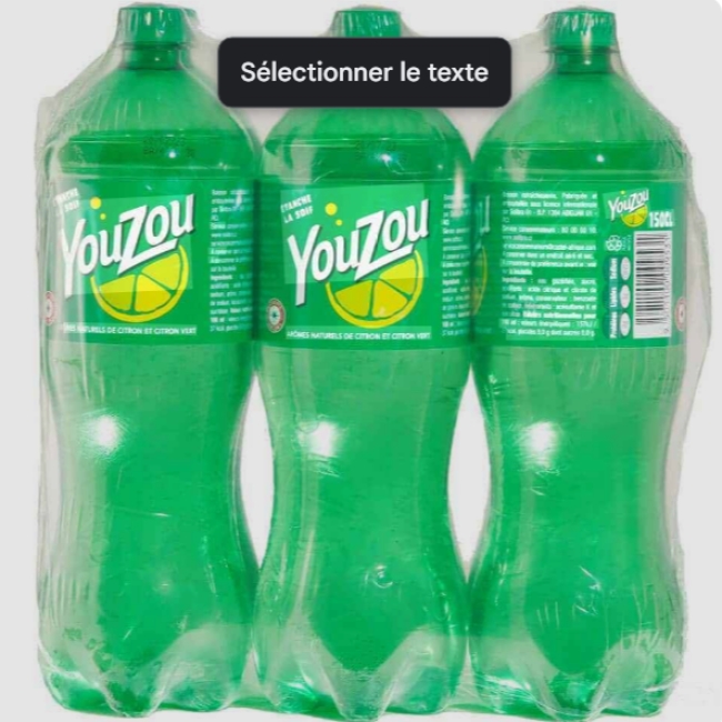 YOUZOU PET 1.5l (pack de 6 bouteilles)